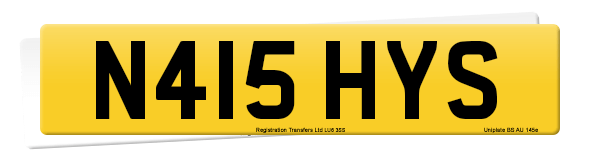 Registration number N415 HYS